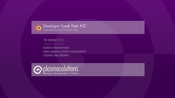 B3D Sneak Peek #20 - Outliner, VSE & Data Transfer Modifier