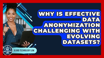 Why Is Effective Data Anonymization Challenging With Evolving Datasets? - AI and Technology Law