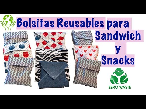 Vídeo: Cómo Hacer Bolsas De Bocadillos Reutilizables Y Envolturas De Sándwich