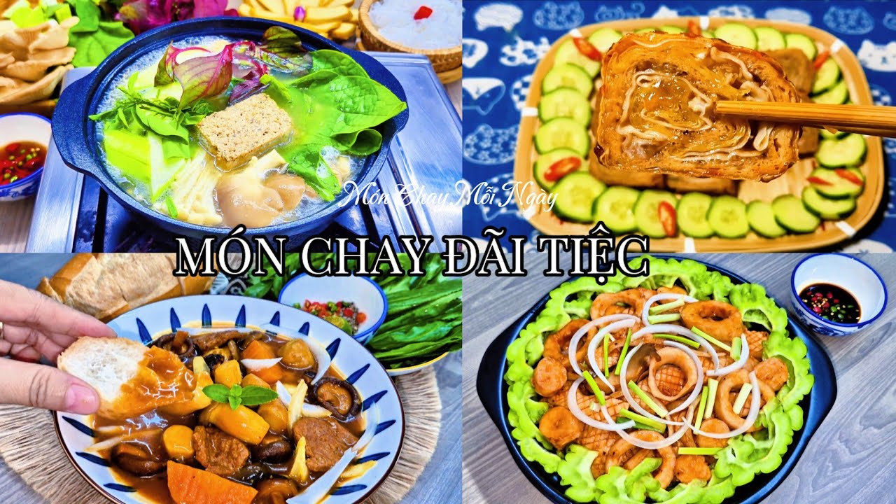 MÓN CHAY ĐÃI TIỆC Ngon , Dể Làm| Món Chay Mỗi Ngày| Vegetarian
