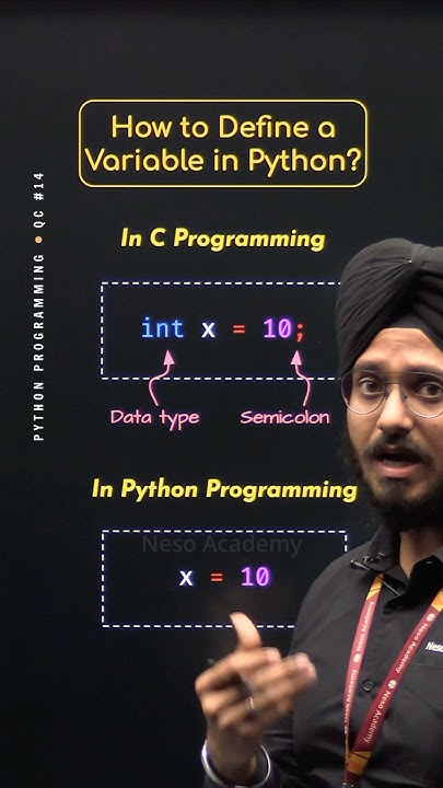 How to Define a Variable in Python? #Python #NesoAcademy #QuickConcepts ...