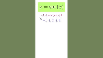 Solve x = sin(x) | Graphically | #mathburst  #timeexploration #maths #braintestsolution