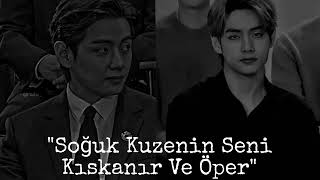 Kim Taehyung İle Hayal Et - Soğuk Kuzenin Seni Kıskanır Ve Öper - Tek Bölümlük