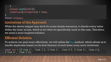 How to Remove Duplicates from a Multidimensional Array in JavaScript