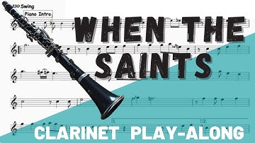 When The Saints Go Marching In for Solo Clarinet in Bb. Play-Along/Backing Track