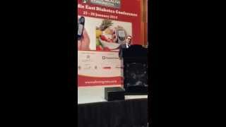 Dr Sami Giving Lecture On Diabetic Foot Disease, At The Arab Health Congress 2014