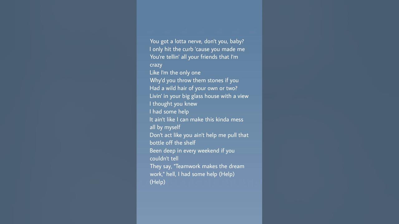 I Had Some Help - Post Malone & Morgan Wallen #lyrics #ihadsomehelp #postmalone #morganwallen I Had Some Help - Post Malone & Morgan Wallen #lyrics #ihadsomehelp #postmalone #morganwallen