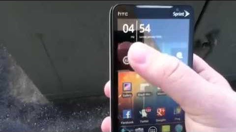 HTC Evo with CM7 ICS Theme