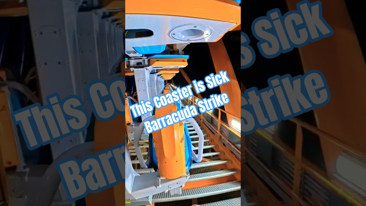 New Rollercoaster Barracuda Strike SeaWorld, Texas #amusementpark #themepark #seaworld