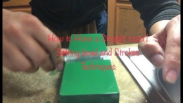 How to Hone a Straight Razor Ep2: Setting bevel & Stroke Techniques