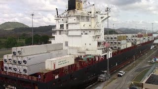 Container Ship Msc Vidisha R At The Miraflores Locks - Panama C April 26, 2017