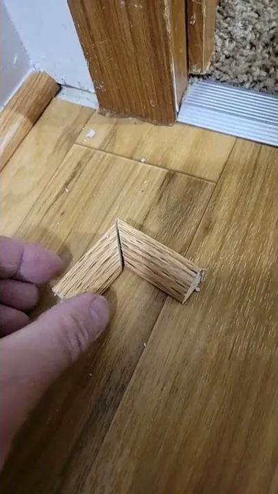 Cool Trick for perfect corners when cutting wood trim.