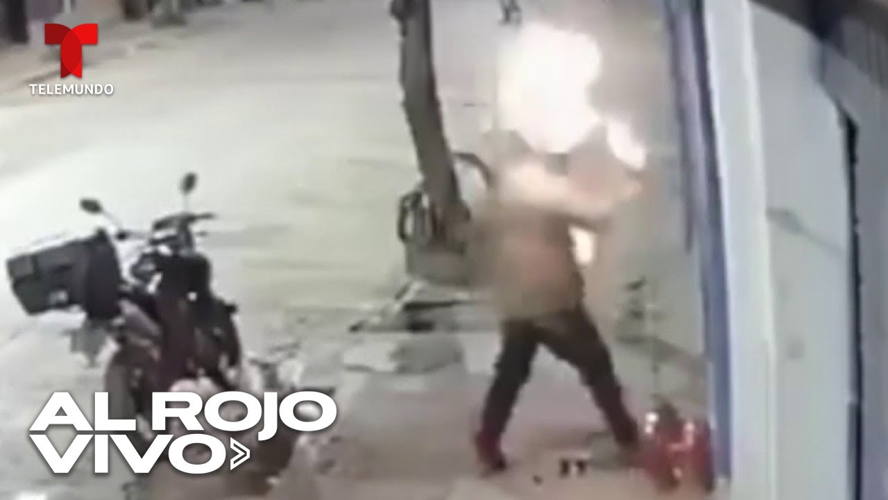 Extranjero lanza explosivo contra tienda de motos en Cusco, Perú