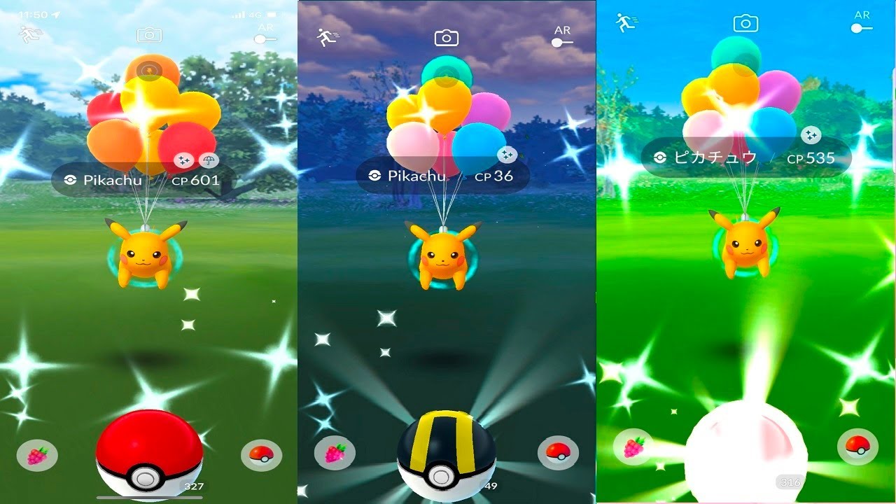 Ballons Pokemon Go Bulbizarre, Carapuce, Salamèche, Jigglypuff