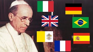 Pope Pius XII Speaking 7 Languages