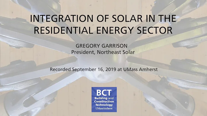 The Role of Solar in the Residential Energy Sector