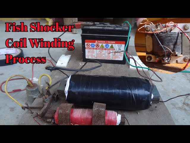 How To Make Fish Shocker Coil  Copper Coil Winding Process Of