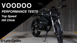Lyric Voodoo Fast Electric Motorcycle Cruiser | Top Speed & Hill Climb Test
