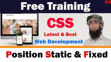 #04 👉CSS Position Sticky, Static and Fixed | 👌Best Example To Move Elements Anywhere You Want