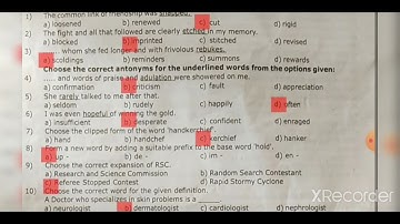 CLASS-11 ENGLISH REVISION EXAM QUESTION PAPER AND ANSWER KEY 2021-2022