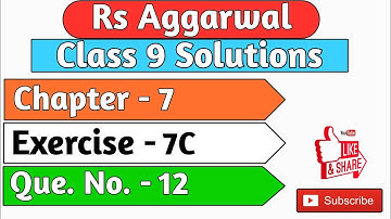 Rs Aggarwal Class 9 | Exercise 7c Question number 12 | Chapter 7 Lines and Angles | Md Sir Class 9