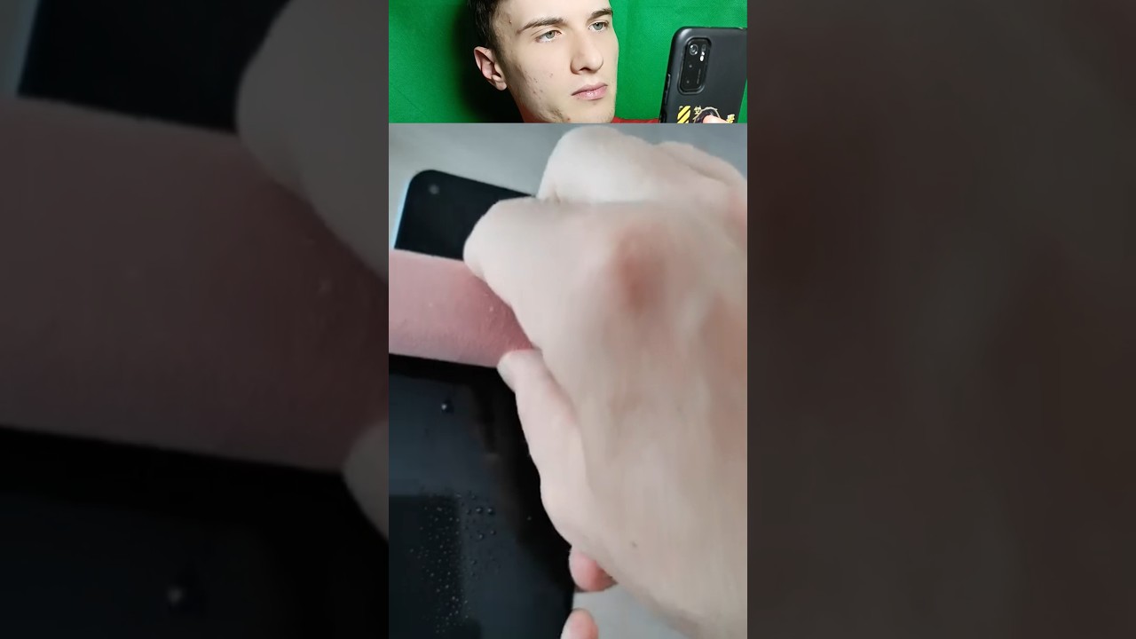 Проверка лайфхака очиститель стёкол для смартфона 