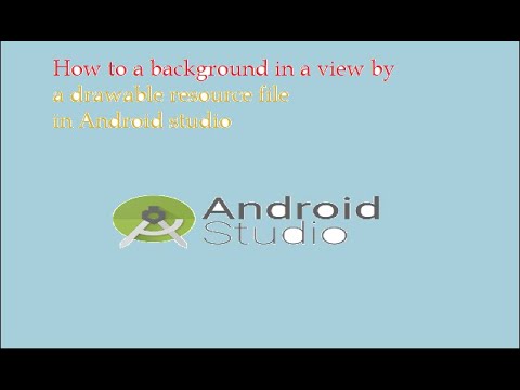 How to add a background in a view by a drawable resource file?