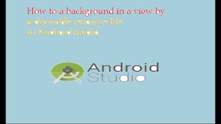 How to add a background in a view by a drawable resource file?
