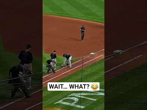 The Ball Got Stuck Under The Umpire’s Shoe 😂