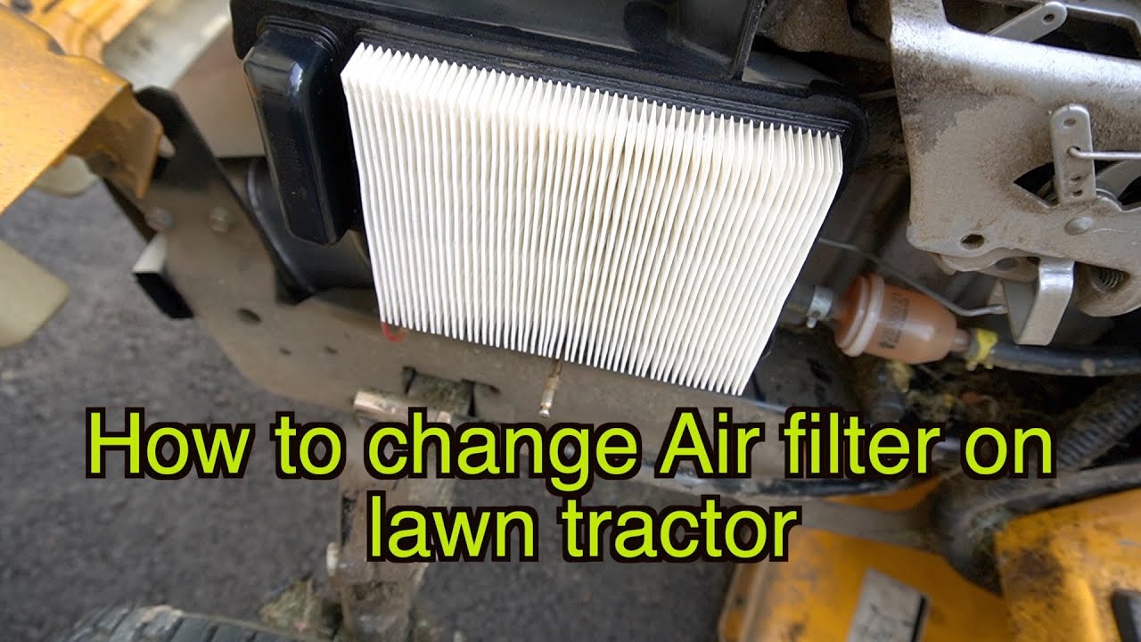 How to replace tractor air filter, how to replace lawn tractor air