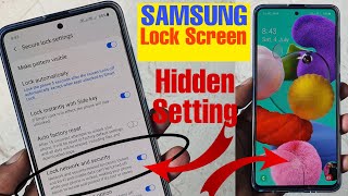 Samsung Mobile Lock Screen Hidden Secret Setting || You don't know Galaxy A51, A50, A30, A31, S20