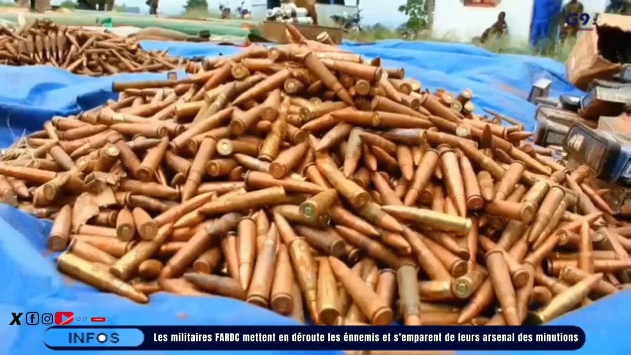 Ituri: Les FARDC s'emparent des ennemis et récupere un arsenal des munitions 