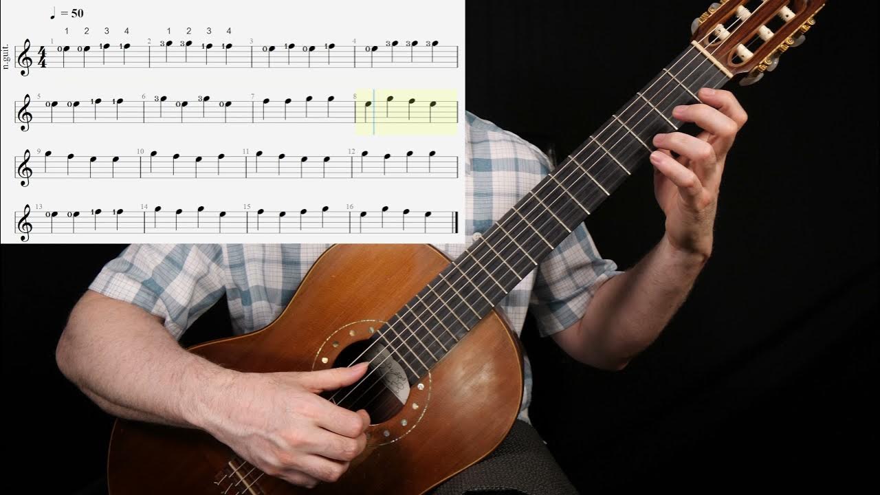 Sight Reading For Guitar Level 001 Exercise 3 YouTube