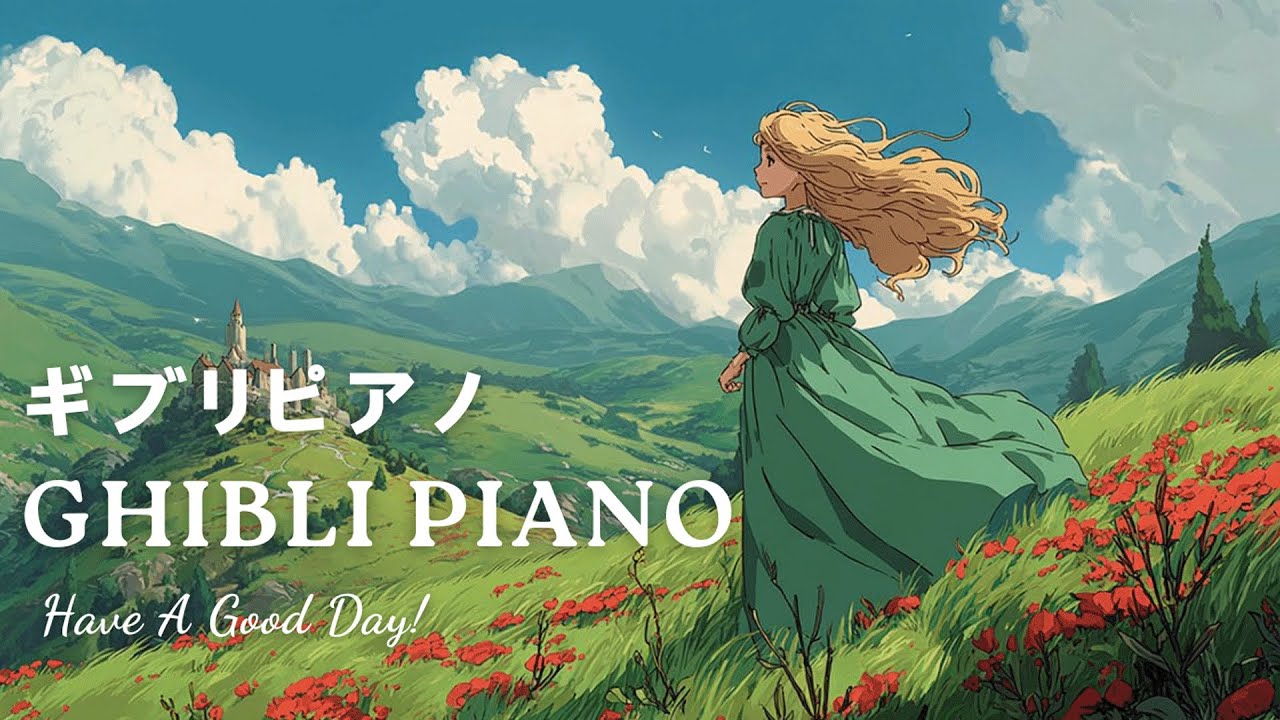 Ghibli Piano Atmosphere for Relaxation | Clear Mind Music for Reading and Working