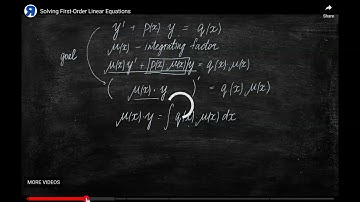 Homework 19.1 First-Order Linear Differential Equations