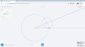 2.4 Euclidea - Double Angle - Soluce 3L 3E