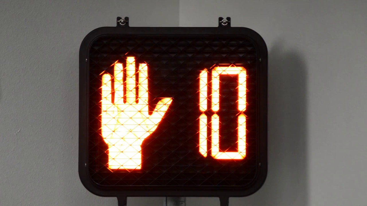 Pedestrian Countdown Signal (Dialight 430-6479-001X) - YouTube