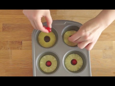 Easy Pineapple Upside Down Cake Recipe. 