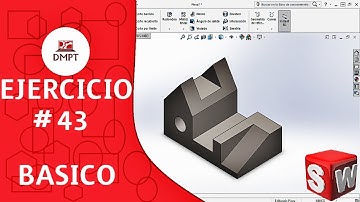 Ejercicio #43 en SOLIDWORKS nivel basico 🔧 // Exercise #43 SOLIDWORKS basic level