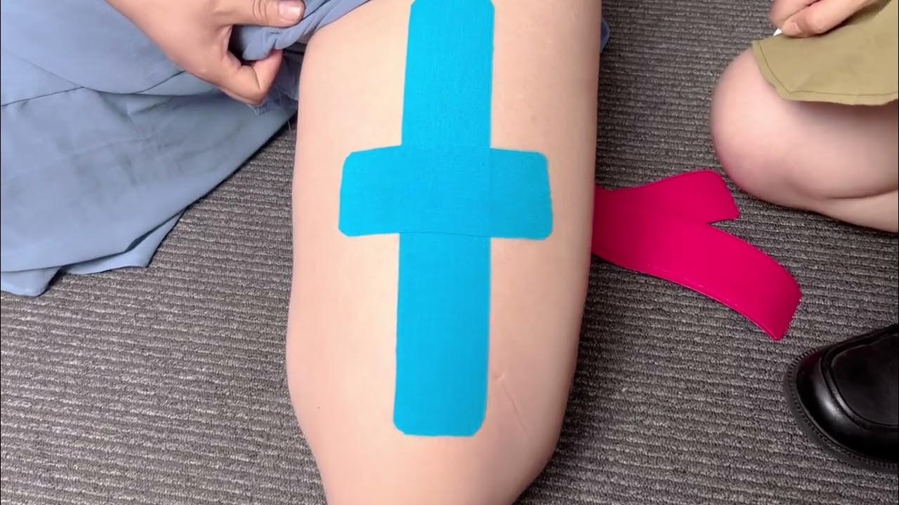 How to apply kinesiology tape to your thigh？ YouTube