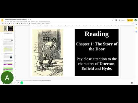 Jekyll and Hyde - overview of chapter 1