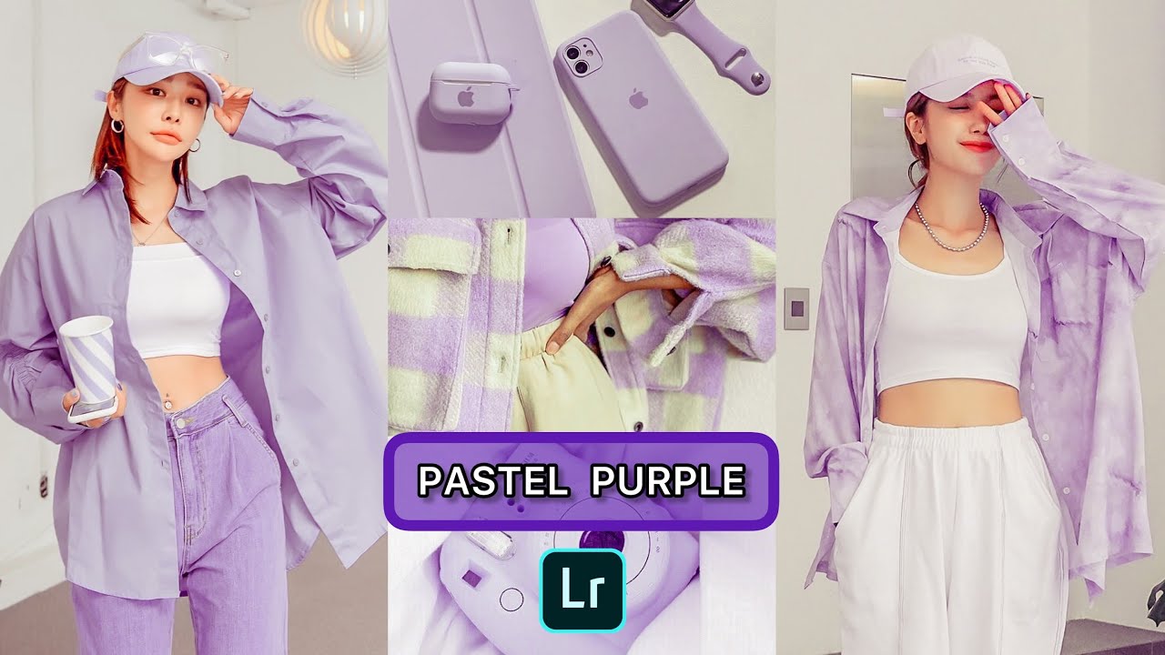 Pastel purple Lightroom preset | Lightroom mobile preset free DNG | purple preset