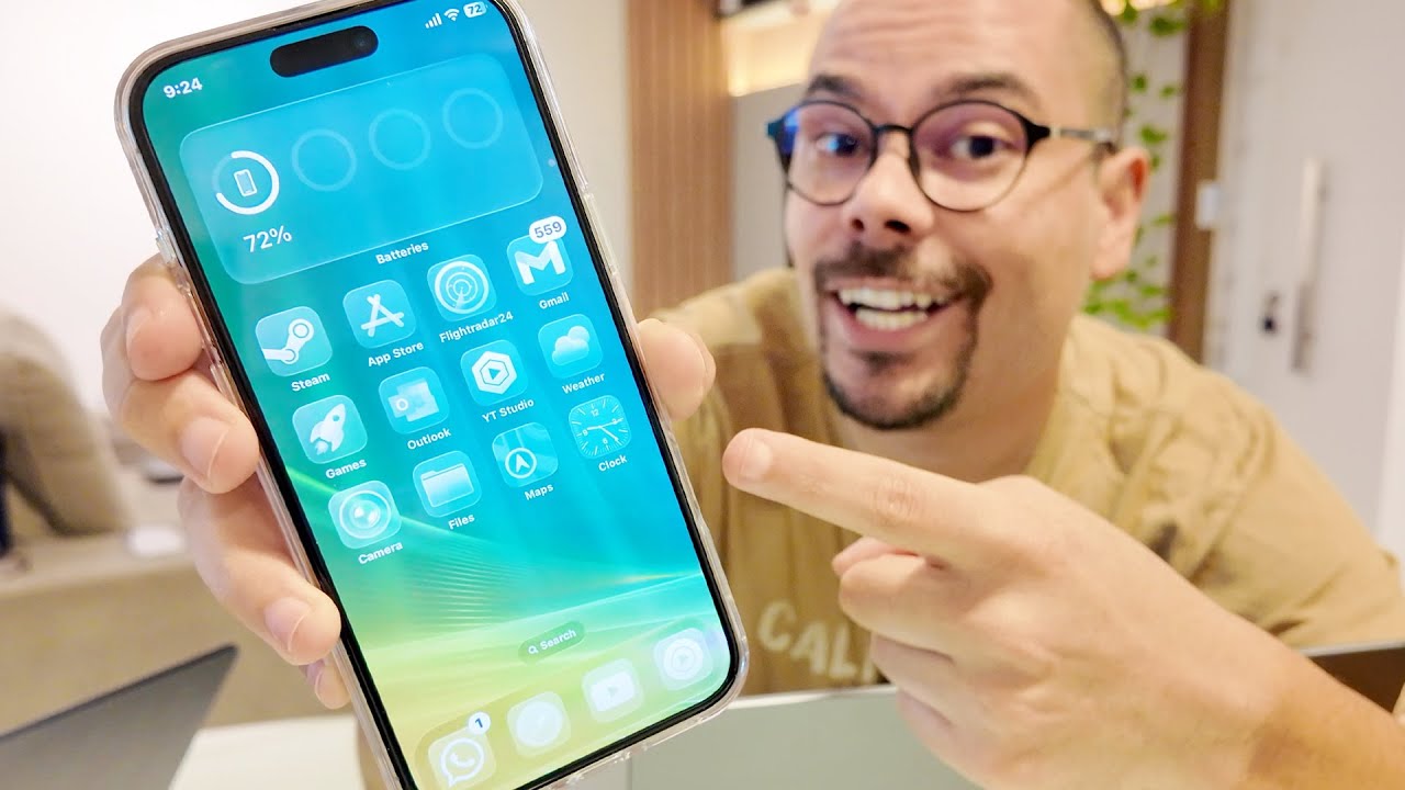 iOS 26 com MUITAS NOVIDADES e VISUAL REPAGINADO - YouTube