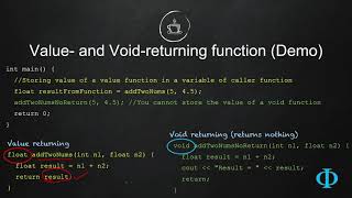 13d Value Returning and Void Returning Functions