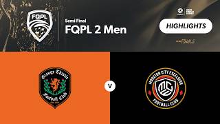 FQPL 2 Men Semi Final - Grange Thistle vs. Moreton City Excelsior Highlights