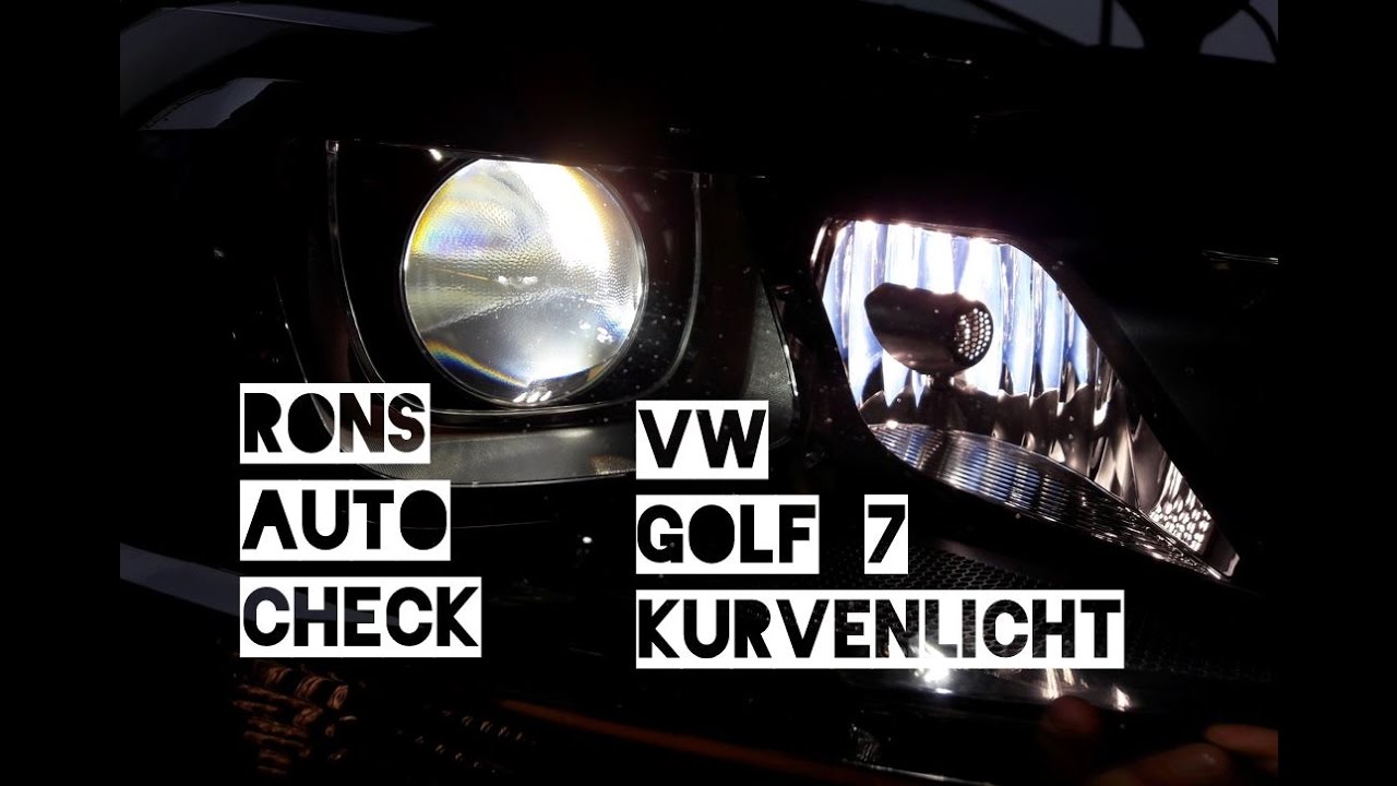 VW Golf 7 H7 Lampen in Bi Xenon Scheinwerfer wechseln Abbiegelicht  Kurvenlicht Anleitung Licht 