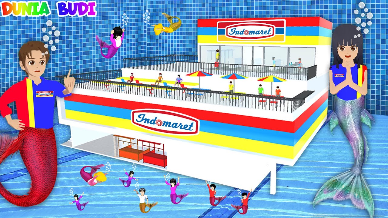 Yuta Mio Buat Indomaret Dibawah Kolam Aquarium | Yuta Mio Jadi Duyung Penjaga Kasir Bawah Air