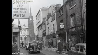 Time Travel - Tib St from Scholes St, Manchester, 2020 / 1958