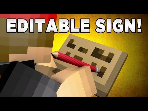 How to Edit Signs That Are Already Placed! (No Commands) | Minecraft Plugin Tutorial