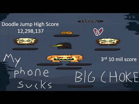 Doodle Jump High Score 12,298,137, Ninja Theme